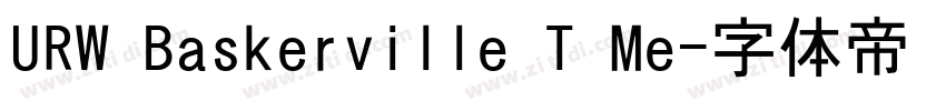URW Baskerville T Me字体转换